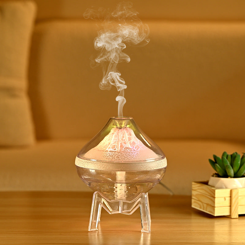 Volcanic Atmosphere Lamp โ Silent Crack Humidifier