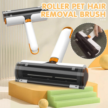 2-in-1 Pet Hair Removal Roller – Washable Cleaning Brush