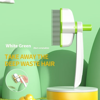 Self-Cleaning Pet Grooming Comb – Cat & Dog Hair Removal Brush