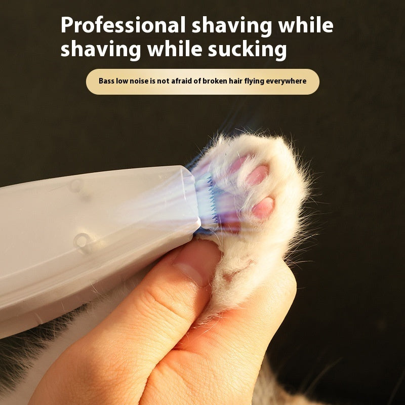 Pet Grooming Shaver with Vacuum – Low Noise Hair Trimmer
