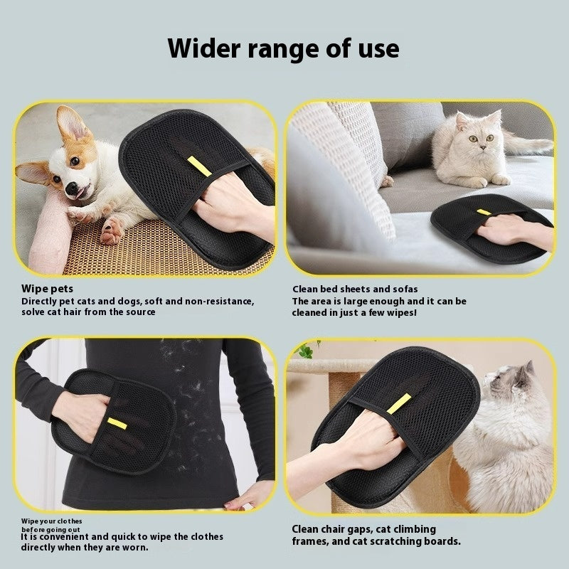 Pet Hair Remover Glove – Deshedding Mitt for Dogs & Cats