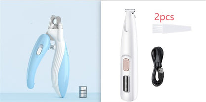 LED Pet Paw Trimmer – Waterproof Dog Grooming Clipper