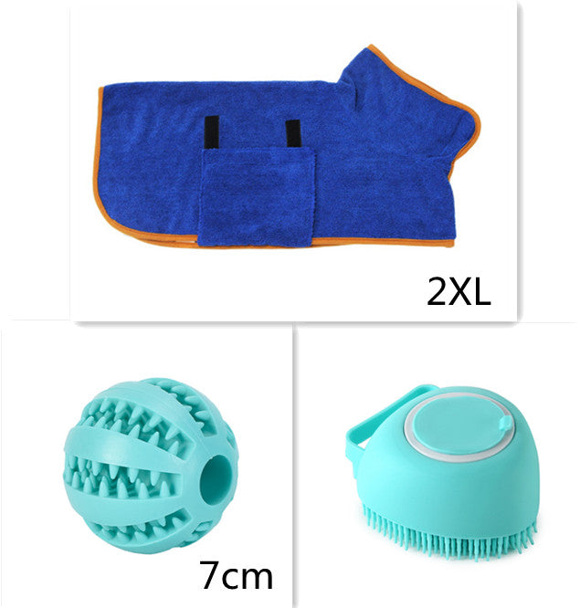 Silicone Pet Bath Massage Gloves – Dog & Cat Grooming Brush
