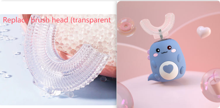 Children’s U-Shaped Electric Toothbrush – 360° Silicone, USB Rechargeable