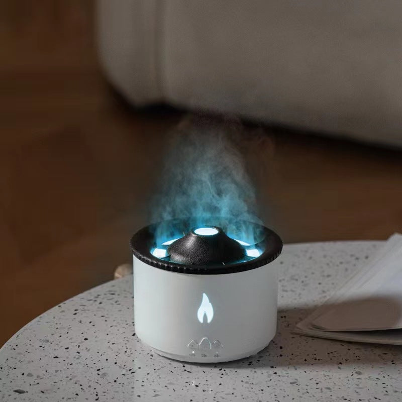 Volcano Jellyfish Flame Aroma Diffuser – Ultrasonic Humidifier