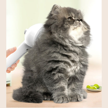 Self-Cleaning Pet Grooming Brush – Mist Hair Remover Comb