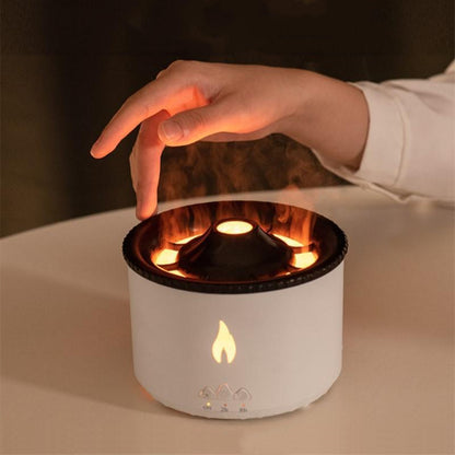 Volcano Jellyfish Flame Aroma Diffuser – Ultrasonic Humidifier
