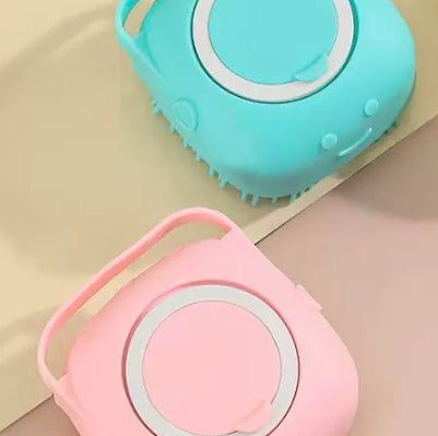 Silicone Pet Bath Massage Gloves – Dog & Cat Grooming Brush