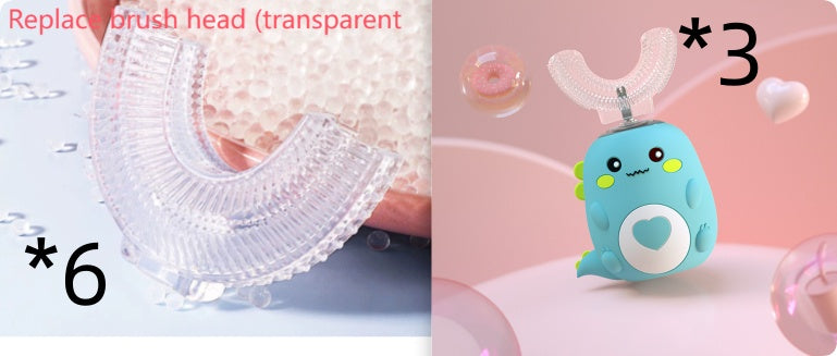 Children’s U-Shaped Electric Toothbrush – 360° Silicone, USB Rechargeable