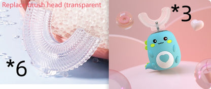 Children’s U-Shaped Electric Toothbrush – 360° Silicone, USB Rechargeable
