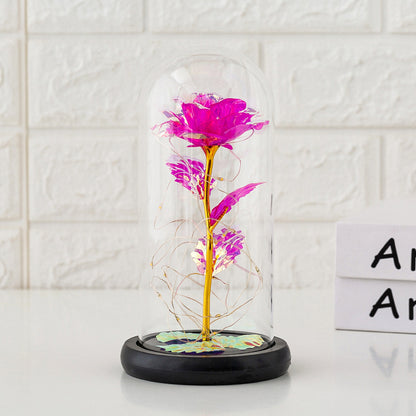 Preserved flower glass cover rose flower glass cover gift gifts