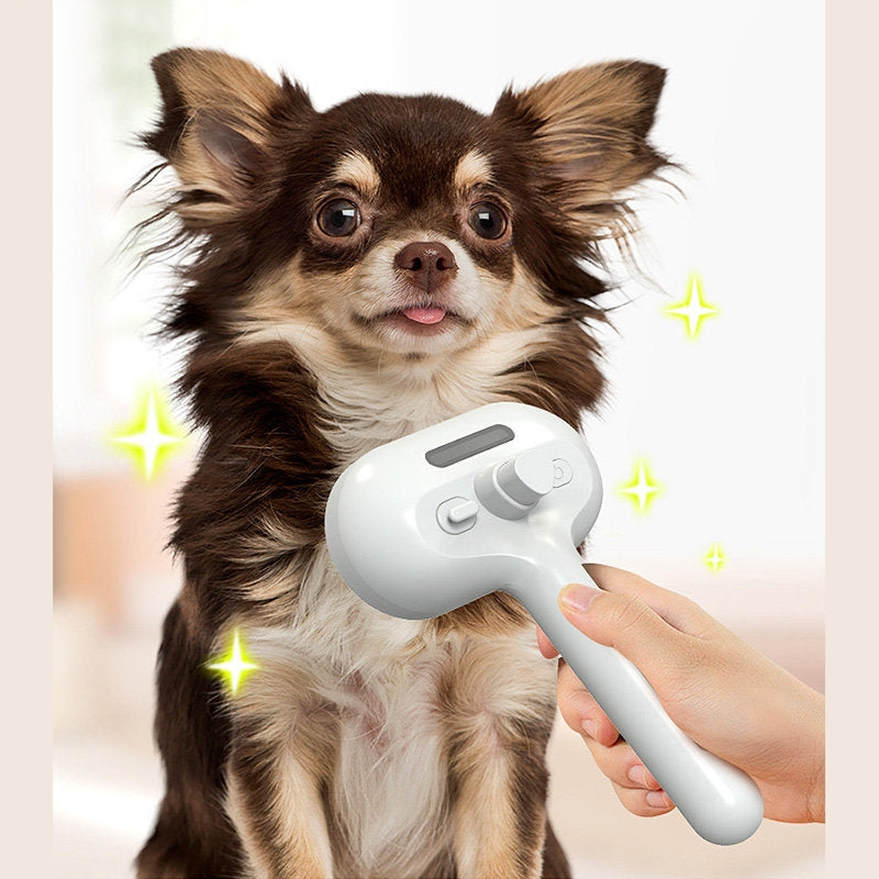 Self-Cleaning Pet Grooming Brush – Mist Hair Remover Comb