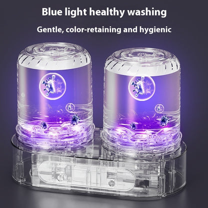 Mini Underwear Washing Machine – Double Bucket Laundry Cup