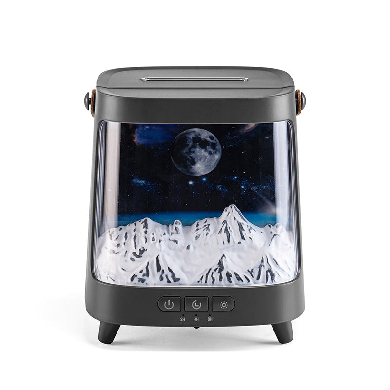 3D Starry Sky Flame Aroma Humidifier