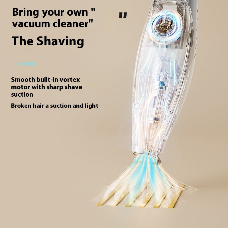 Pet Grooming Shaver with Vacuum – Low Noise Hair Trimmer