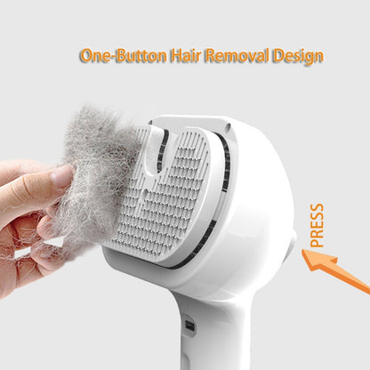 Self-Cleaning Pet Grooming Brush – Mist Hair Remover Comb