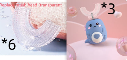 Children’s U-Shaped Electric Toothbrush – 360° Silicone, USB Rechargeable