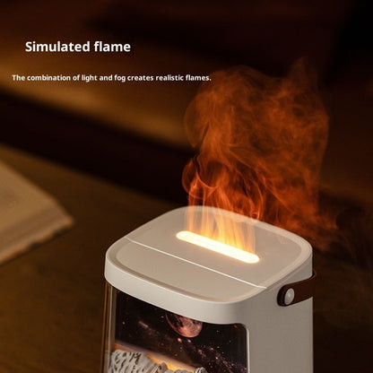 3D Starry Sky Flame Aroma Humidifier