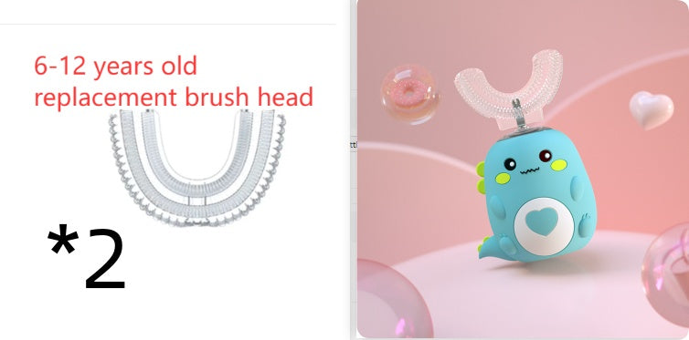 Children’s U-Shaped Electric Toothbrush – 360° Silicone, USB Rechargeable