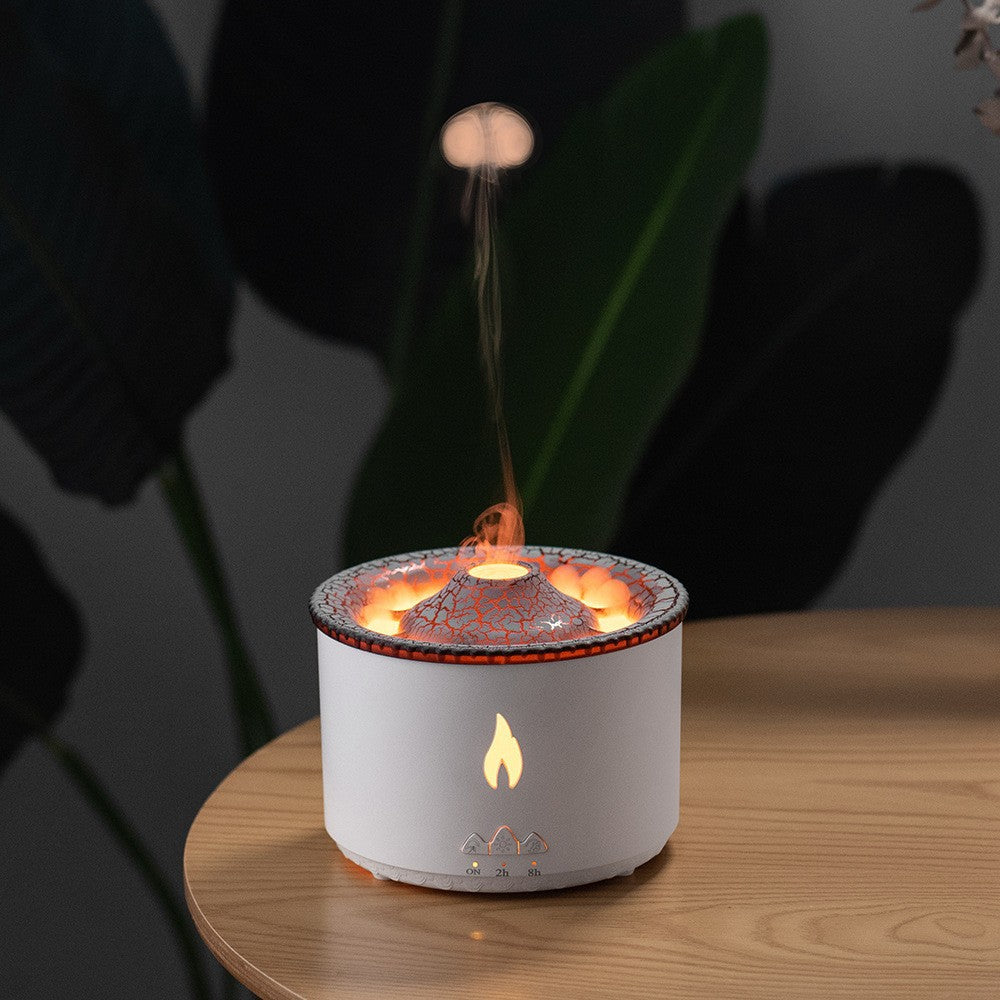 Volcano Jellyfish Flame Aroma Diffuser – Ultrasonic Humidifier