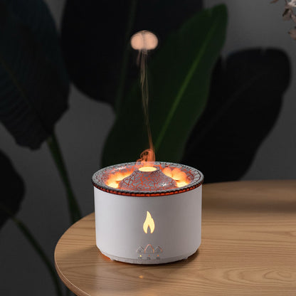Volcano Jellyfish Flame Aroma Diffuser – Ultrasonic Humidifier