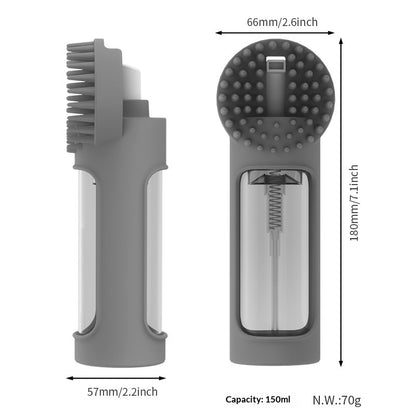 2-in-1 Silicone Pet Bath Brush – Grooming & Massage