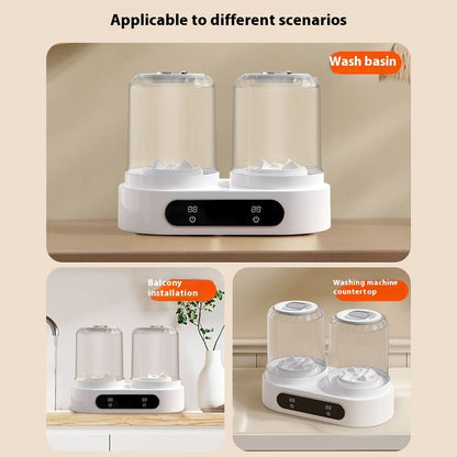 Mini Underwear Washing Machine – Double Bucket Laundry Cup