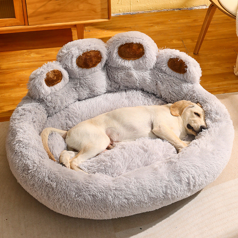 Warm Fleece Dog Bed – Medium & Large Pet Sofa Mattress