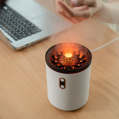 Volcano Jellyfish Flame Aroma Diffuser – Ultrasonic Humidifier