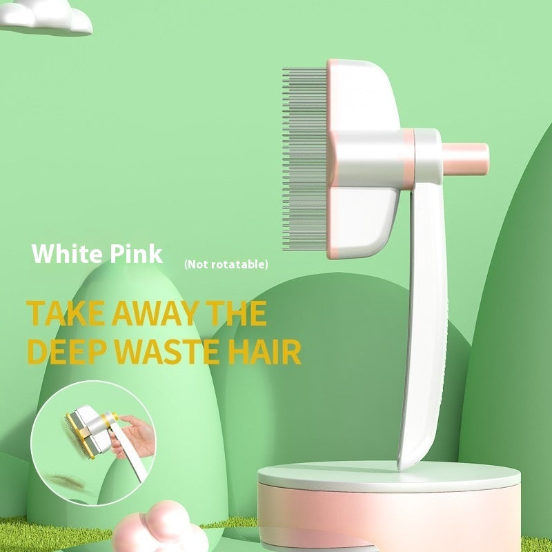 Self-Cleaning Pet Grooming Comb – Cat & Dog Hair Removal Brush