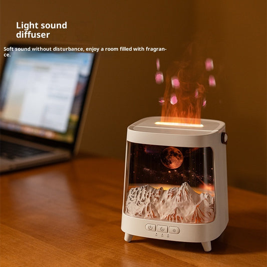 3D Starry Sky Flame Aroma Humidifier