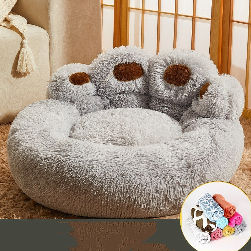 Warm Fleece Dog Bed – Medium & Large Pet Sofa Mattress