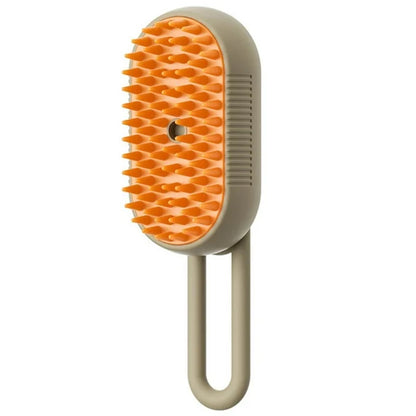 3-in-1 Steam Pet Brush – Electric Spray Grooming Comb