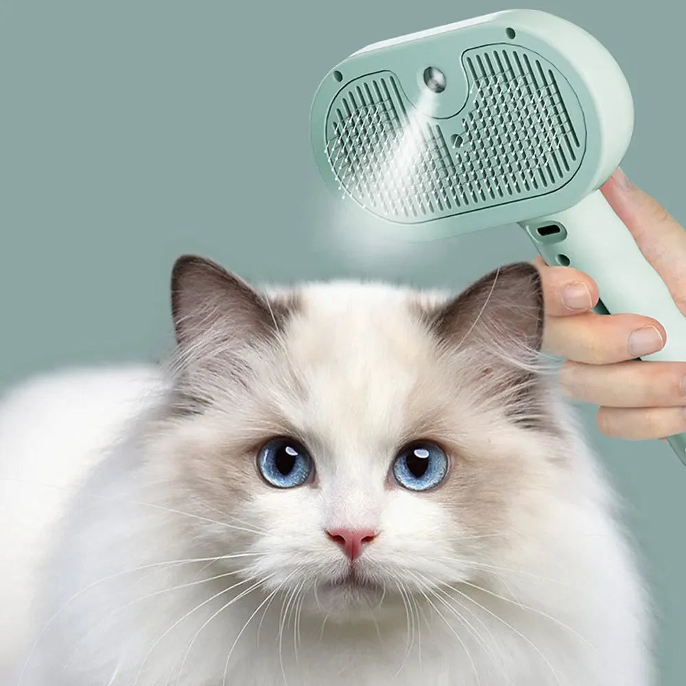 Pet Spray Hair Comb – Mist Grooming & Hair Remover Brush